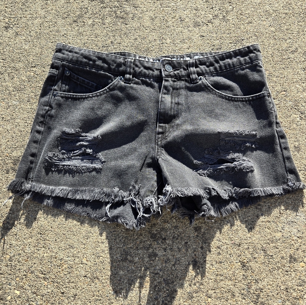 Volcom Distressed Denim Shorts - Stoned Short